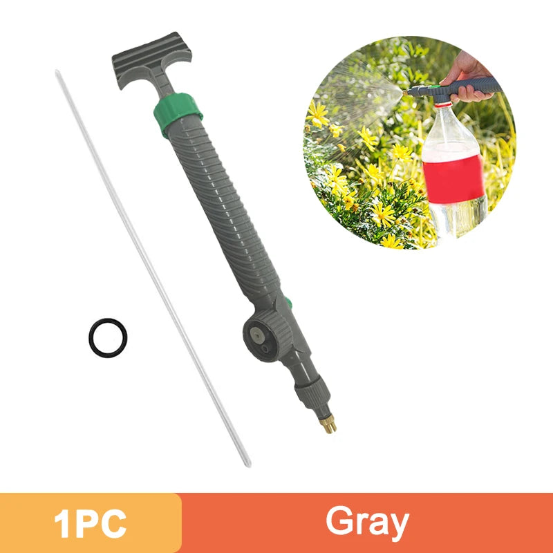 Manual Pressure Bottle Sprayer – Adjustable Nozzle Garden Spray Head