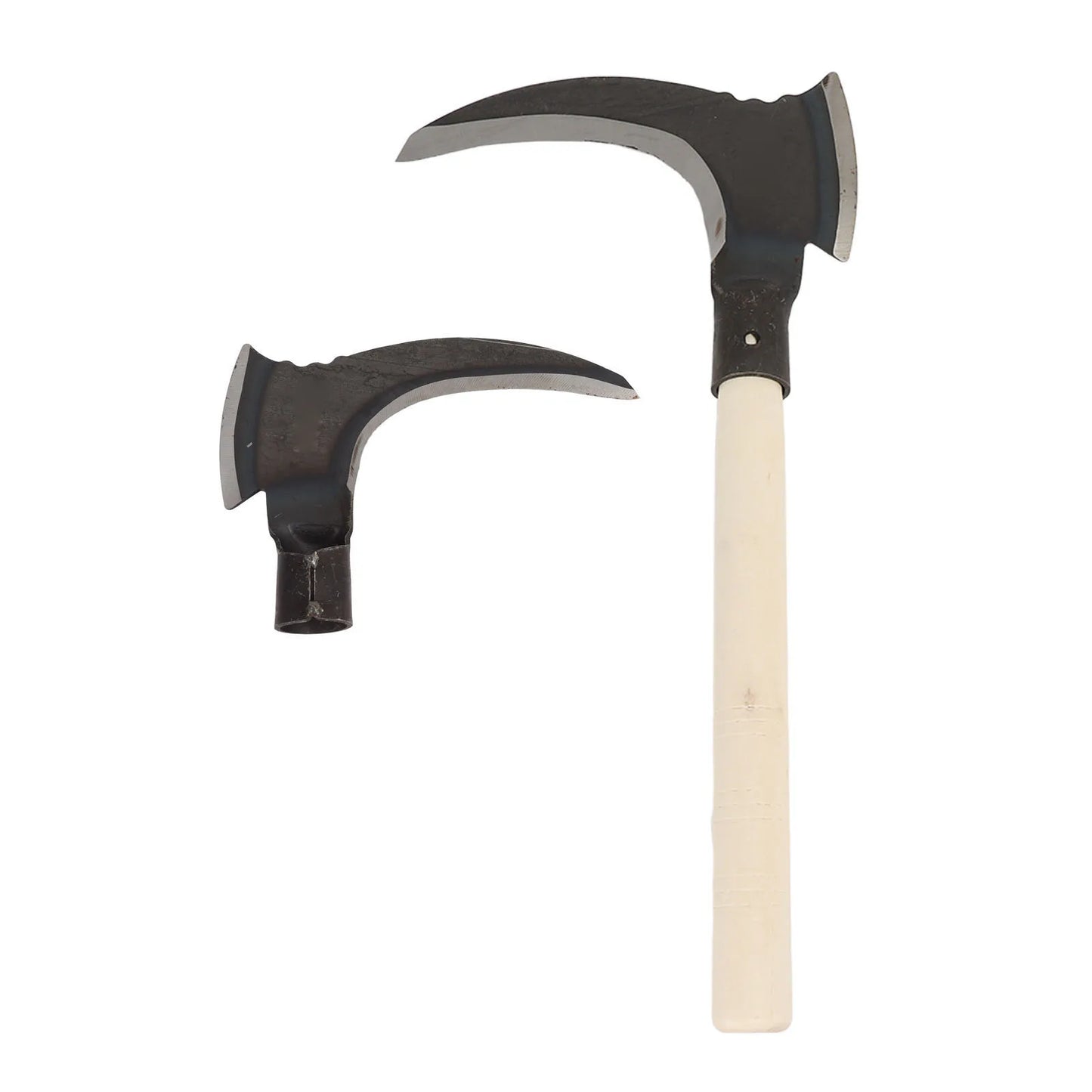 Double-Headed Handheld Sickle – Manganese Steel Garden Scythe Tool