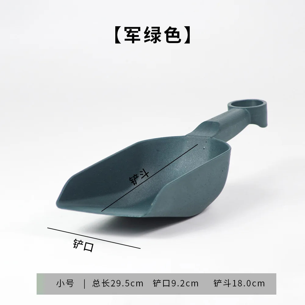 Mini Plastic Gardening Scoop – Thickened Flat Shovel for Soil & Ice