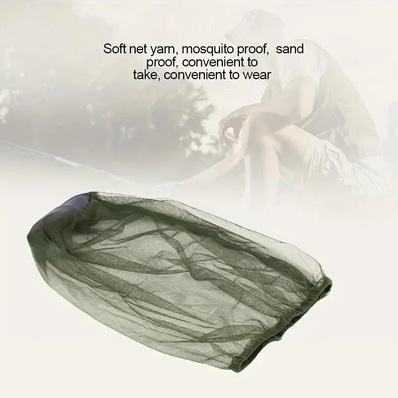 Outdoor Mosquito Head Net – Insect-Proof Hat Cover for Camping & Gardening