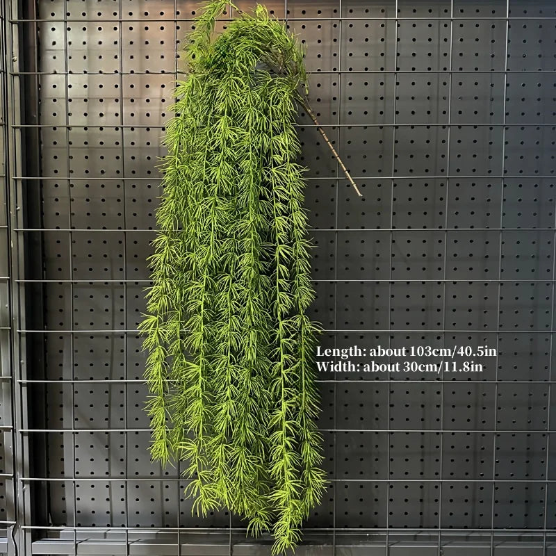 Artificial Hanging Green Vine – Plastic Rattan Plant for Home, Garden & Event Decoration