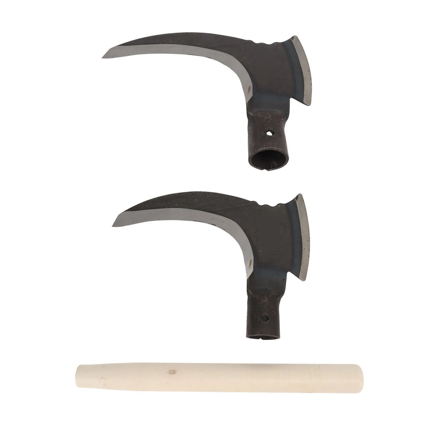 Double-Headed Handheld Sickle – Manganese Steel Garden Scythe Tool