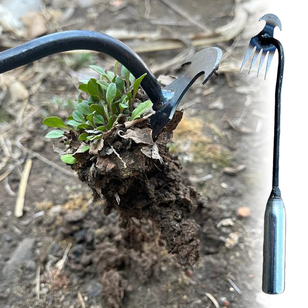 Manganese Steel Hand Weeder – V-Shaped Root Puller Garden Tool