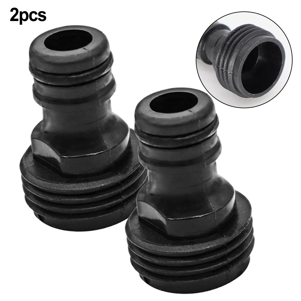 2PCS 3/4" Threaded Quick Connectors – Male Garden Hose Fittings for Water Pipes & Irrigation