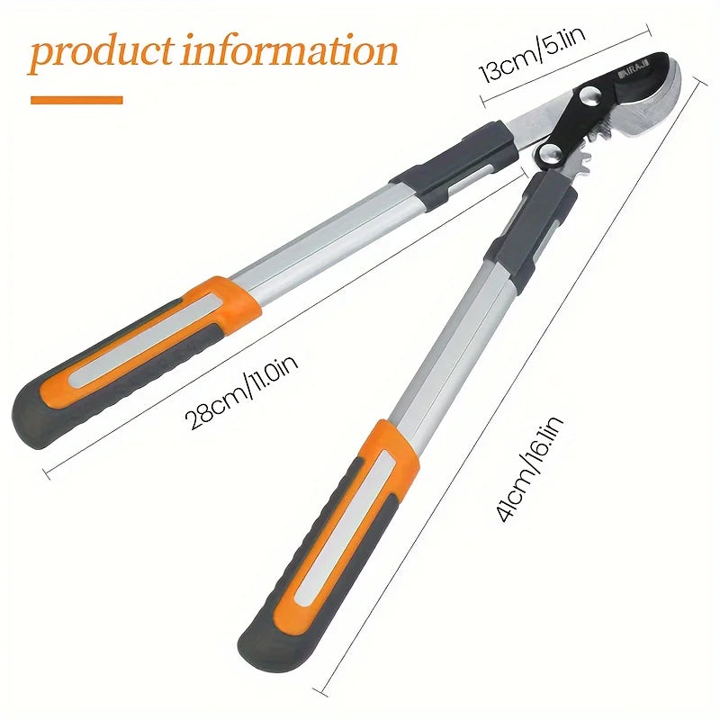 AIRAJ Long-Handle Pruning Shears – Heavy-Duty Garden Lopper Tool