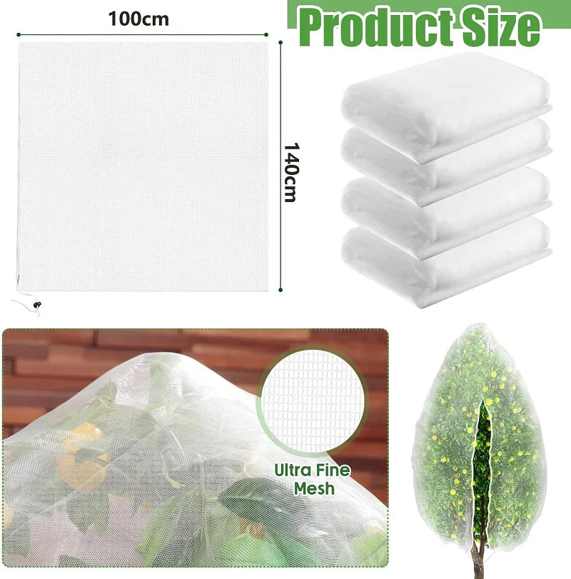 Plant Protection Net Bags – Anti-Bird & Pest Cover for Fruits & Veggies