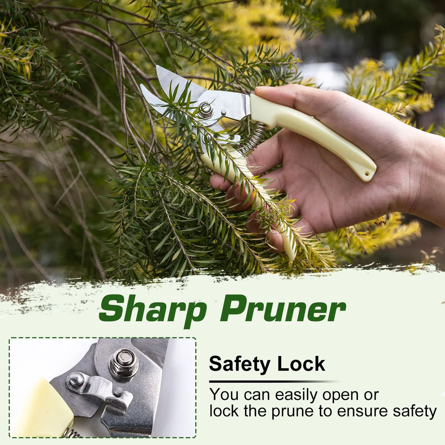 Complete Gardening Tool Set with Gloves, Trowel, Scoop & Pruner