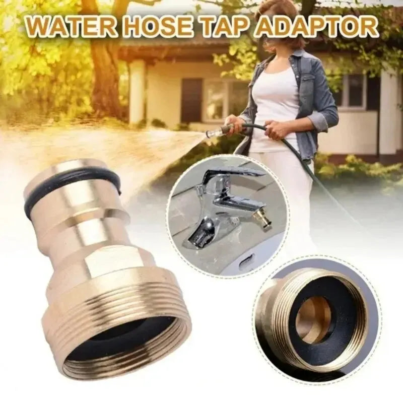 1/2/5PCS Brass Universal Tap Adapter – Faucet to Garden Hose Connector, Easy Install