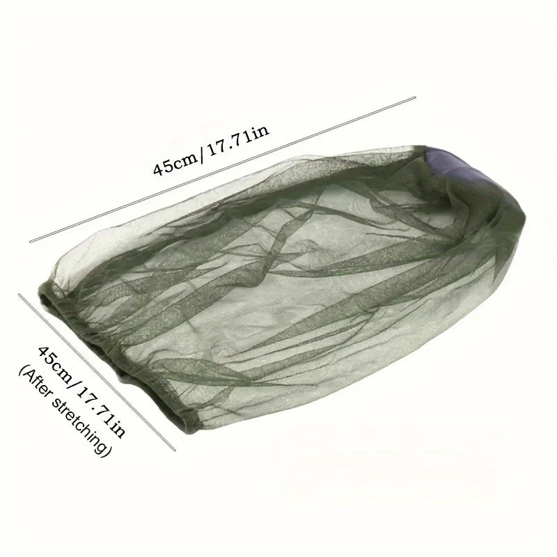 Outdoor Mosquito Head Net – Insect-Proof Hat Cover for Camping & Gardening