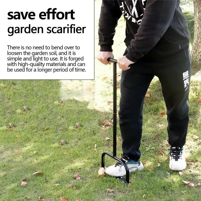 Manual Lawn Aerator Tool – Heavy-Duty Soil Ripper for Grass & Gardens
