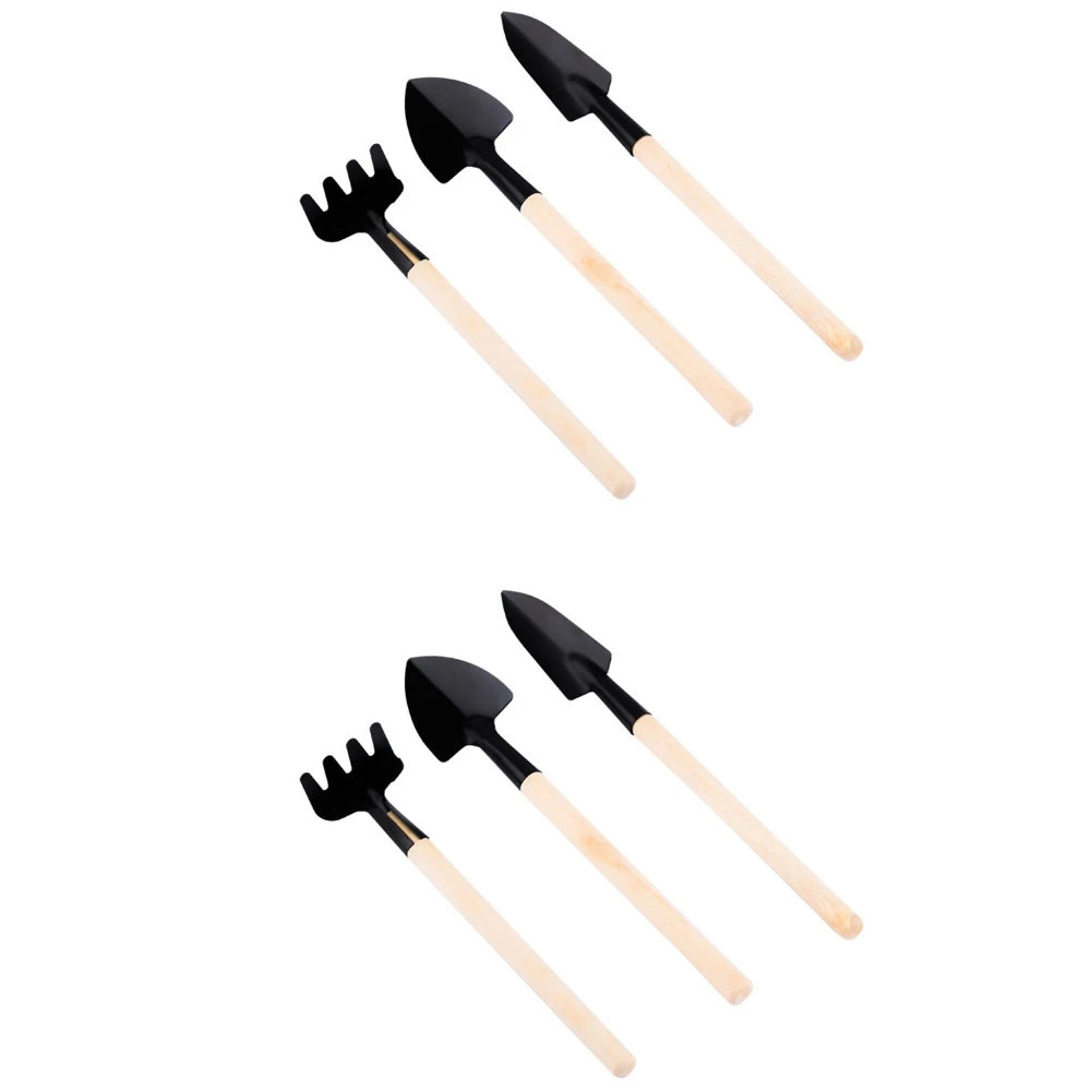 Mini Gardening Tool Set – 3pcs Rake & Shovel Kit for Pots & Bonsai
