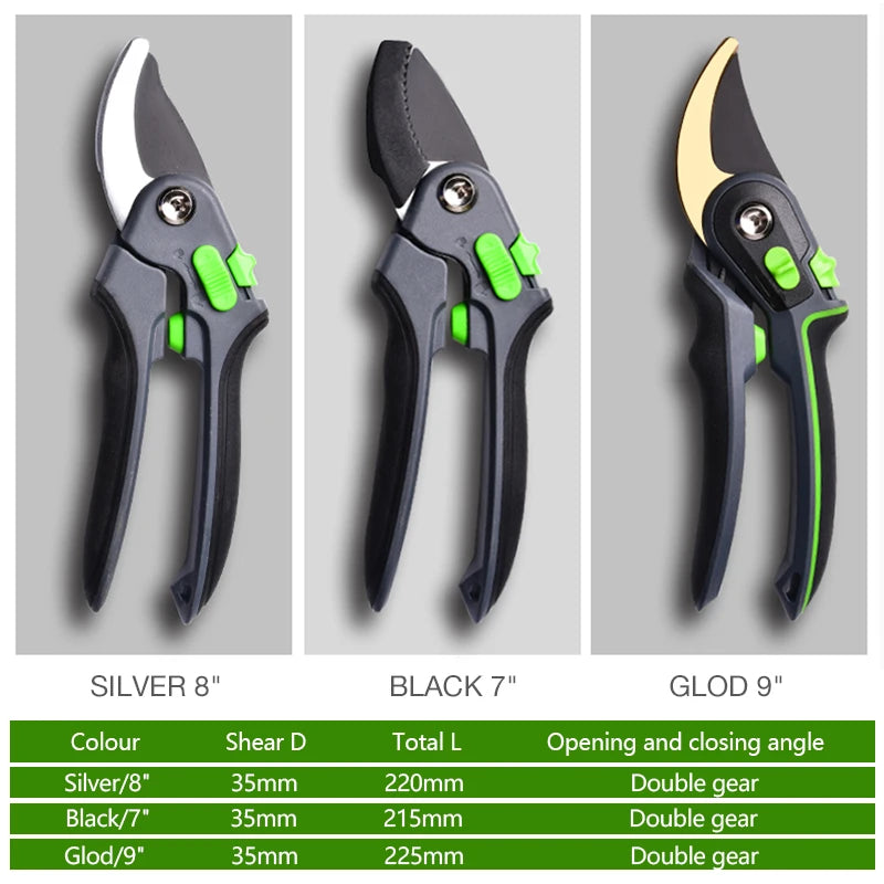 DTBD Garden Pruning Shears – Anvil Hand Tool with Folding Saw