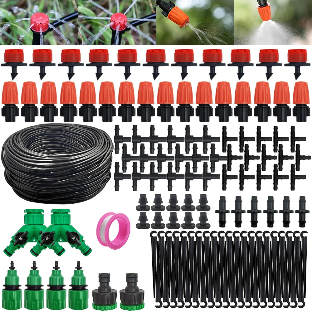 Adjustable Garden Drip Irrigation Kit — Easy-Install Automatic Watering System for Efficient Plant Care