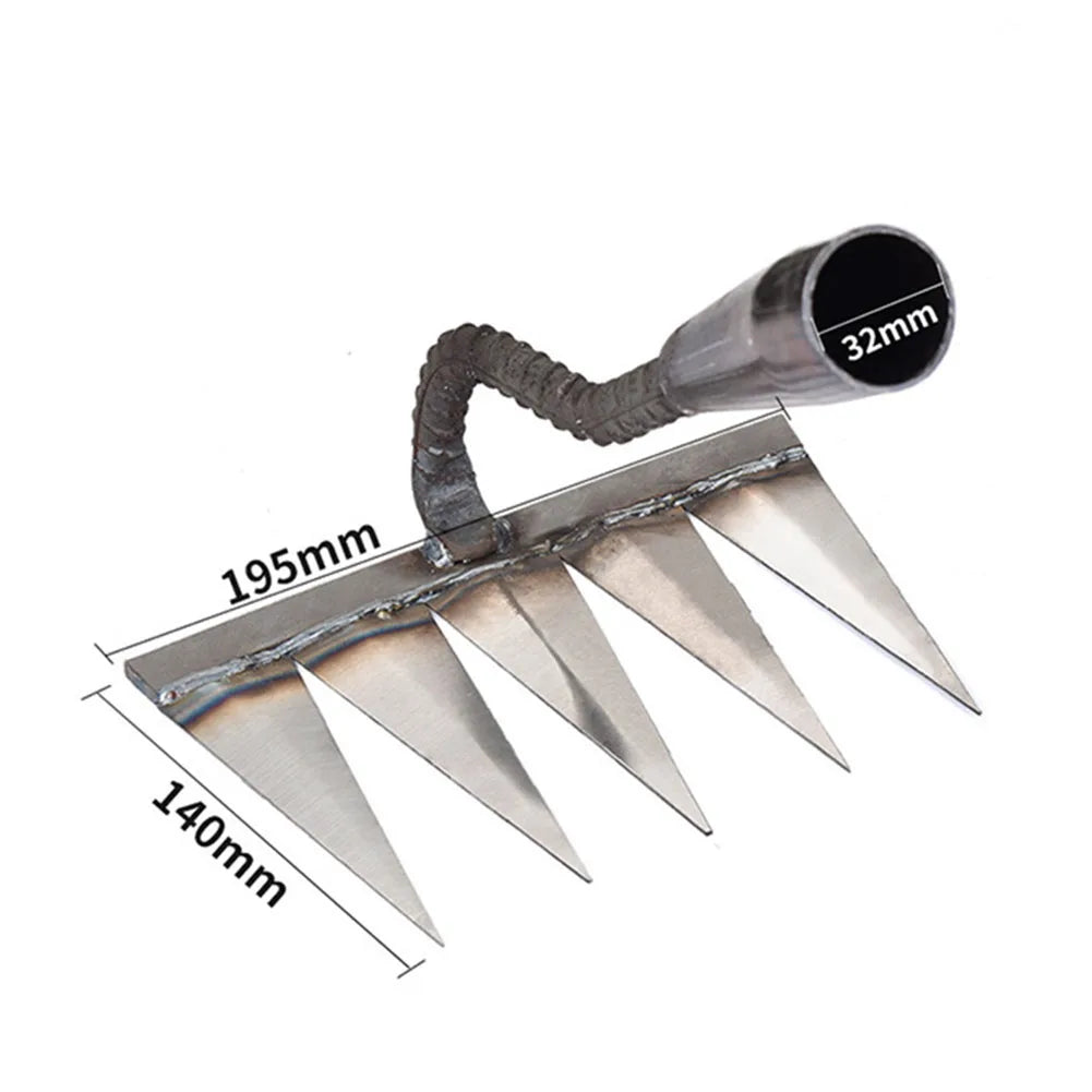 Steel Weeding Hoe Rake – Hand Soil Loosening & Garden Puller Tool