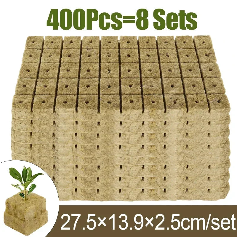 Sponge & Rock Wool Starter Plugs for Hydroponic Seed Propagation