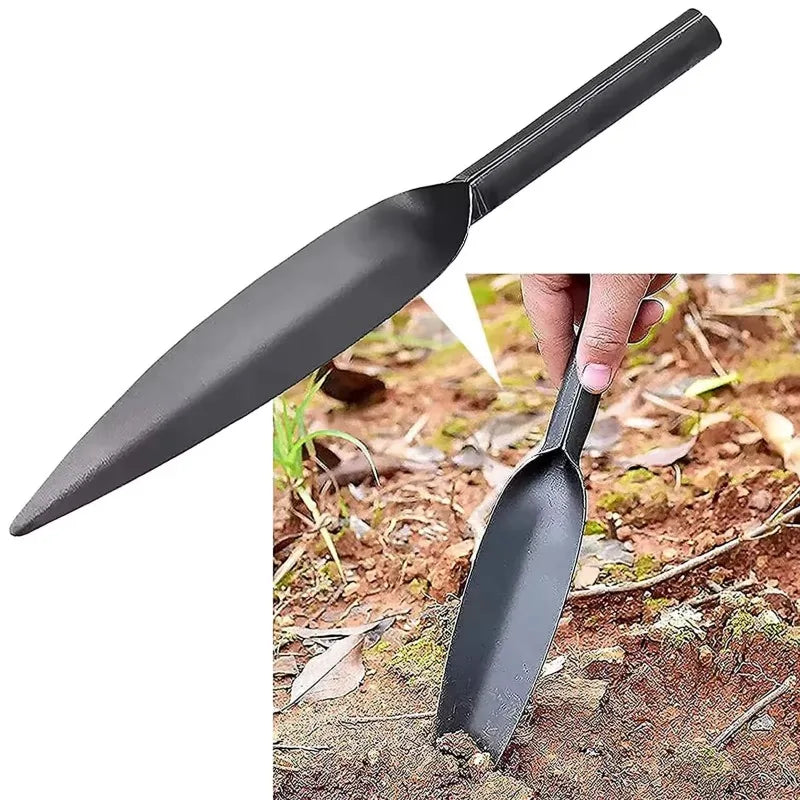 Carbon Steel Willow Leaf Shovel – Mini Soil Tool for Succulents & Pots