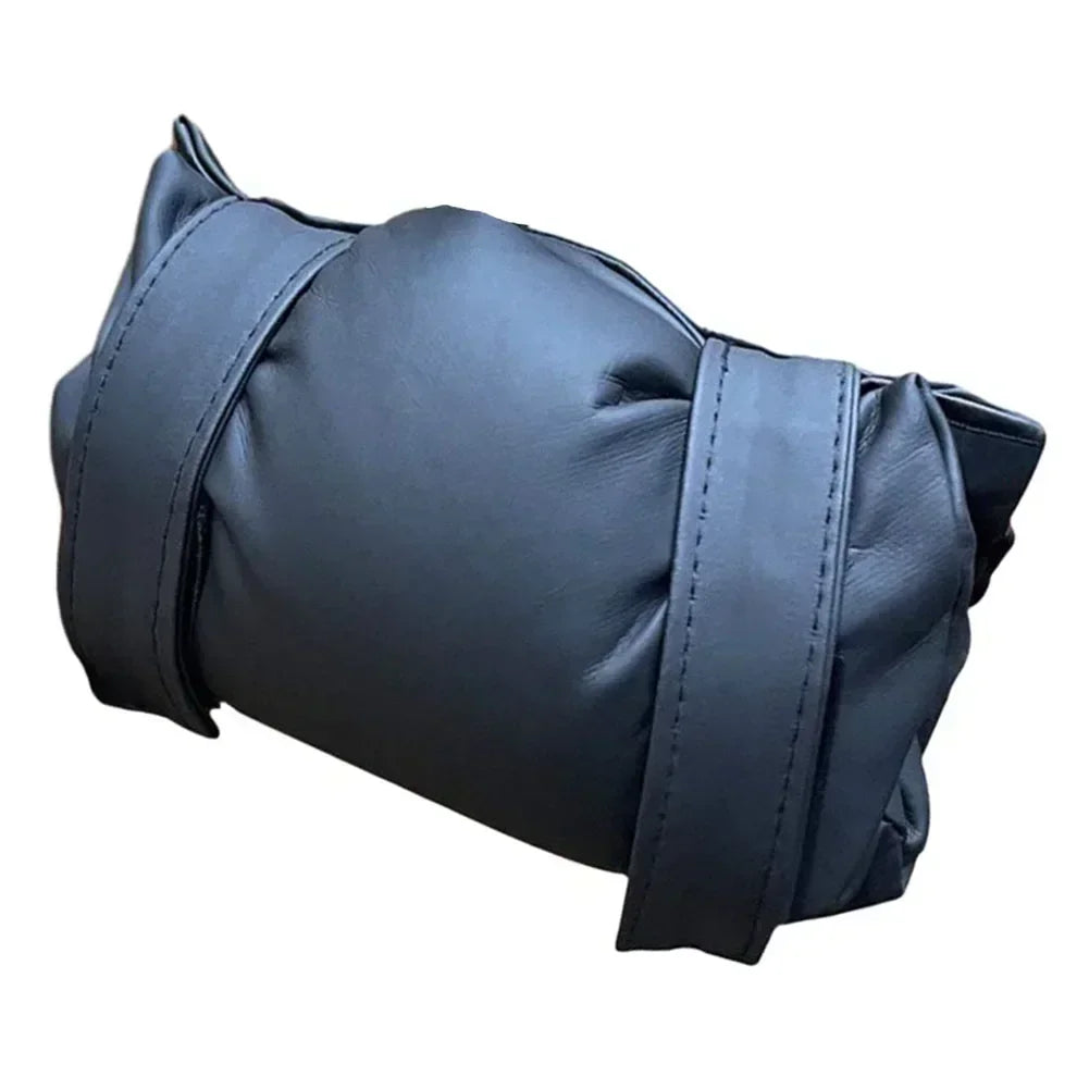 Insulated Outdoor Tap Cover – Frost Protector Weather Jacket for Garden Faucets (Leather, Green/Black)