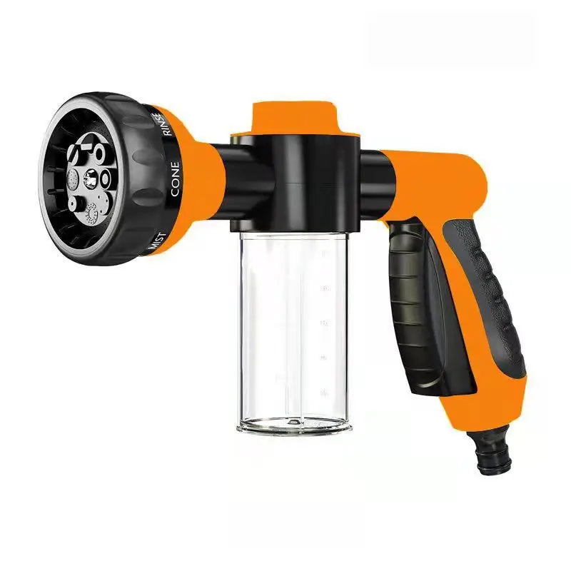 Portable Auto Foam Lance Water Gun – High-Pressure 3-Grade Nozzle Jet Sprayer for Car & Garden Cleaning