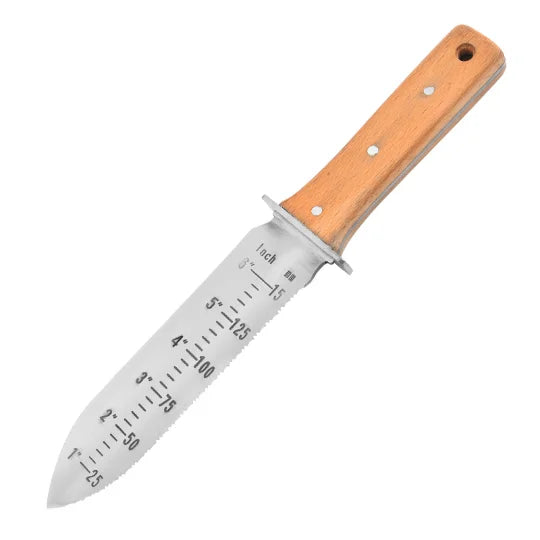 Professional Hori Garden Knife with Leather Sheath & Handguard – Multi-Use Weeding, Digging, and Cutting Tool