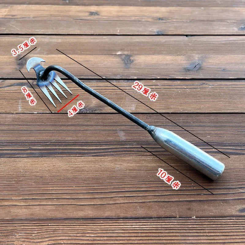 Manganese Steel Hoe Weeding Tool — Lightweight Uprooting & Soil Loosening Artifact for Home & Farm Gardening