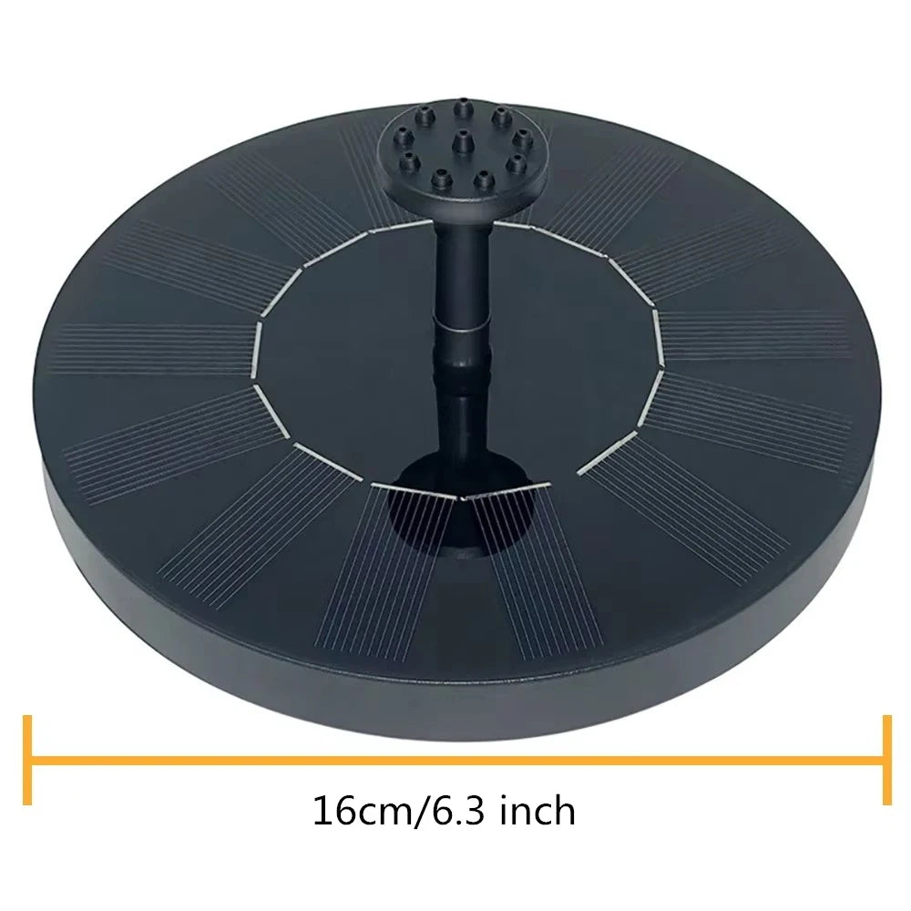 Mini Floating Solar Water Fountain — Outdoor Solar-Powered Pump for Bird Baths, Ponds, Pools & Garden Water Features