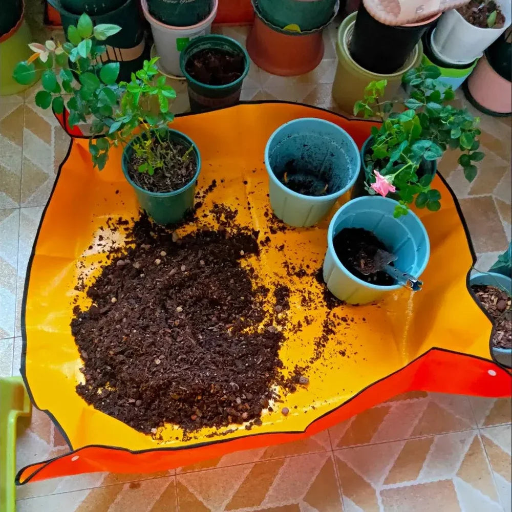 Waterproof Foldable Garden Potting Mat – Reusable Planting Pad