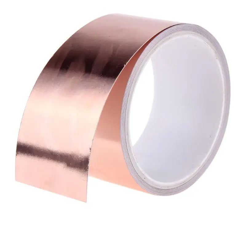 50mm x 5.5m Double-Sided Conductive Copper Foil Tape — EMI Shielding, Slug Repellent & DIY Use (99.98% Pure Copper)