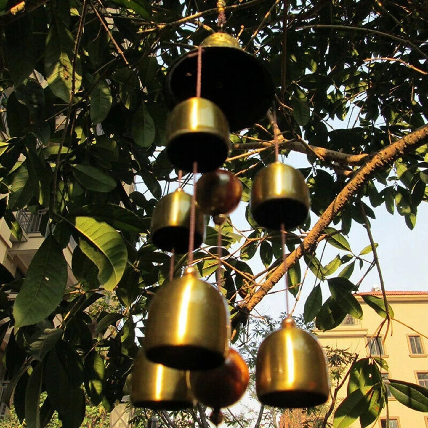 Lucky Dragon-Shaped Metal Wind Chime — Copper Alloy Hanging Décor for Home, Balcony, Courtyard & Gift Occasions (55cm)