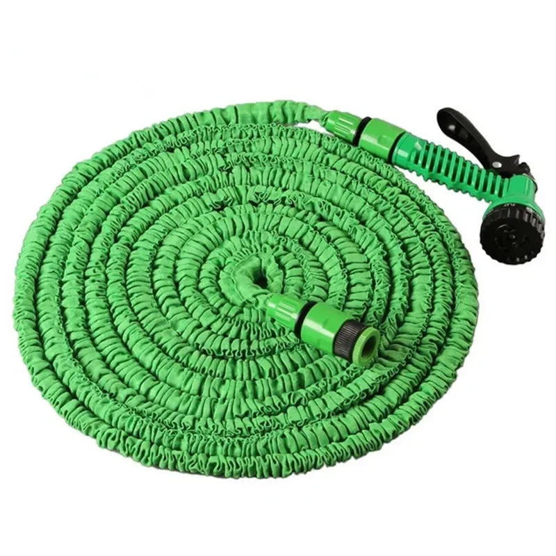 Expandable Telescopic Garden Hose with Spray Nozzle – 25FT/50FT/75FT/100FT High-Pressure Watering Set for Home & Garden