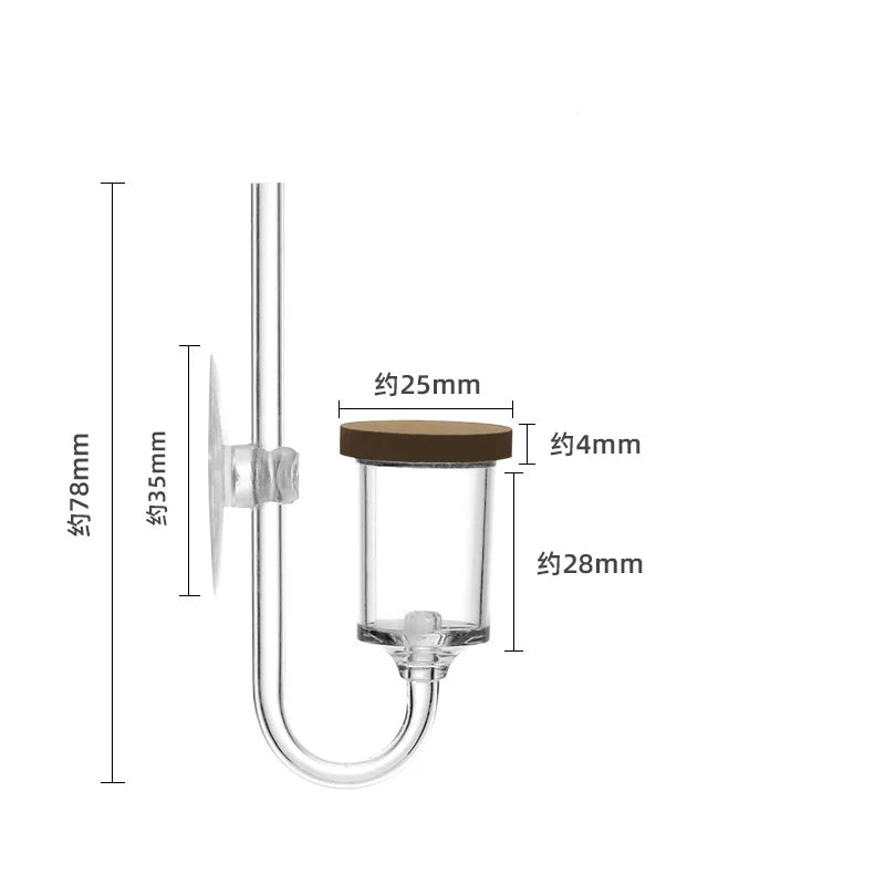 Acrylic CO₂ Diffuser for Aquariums – Aquatic Plant CO2 System Tool