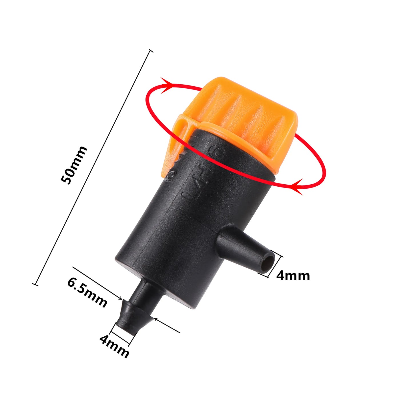 20pcs Adjustable Drippers – 0–60L/H Micro Irrigation Emitters