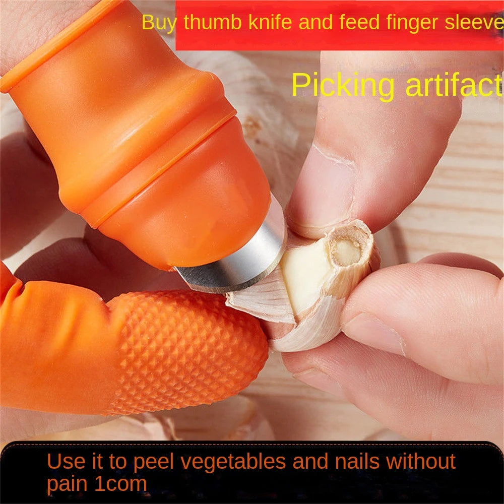 Thumb Cutter Tool – Garden Harvesting & Kitchen Finger Blade Shears