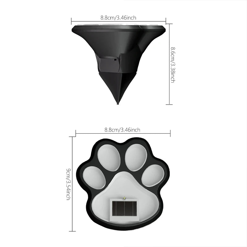 4PCS Solar Dog Claw LED Outdoor Lights – Energy-Saving Lawn & Landscape Lamps for Garden, Patio, Stairs & Camping
