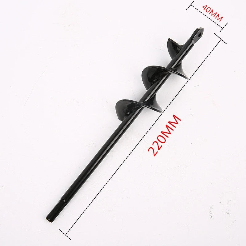 Helical Auger Drill Bit – Hand-Operated Garden Soil Loosener