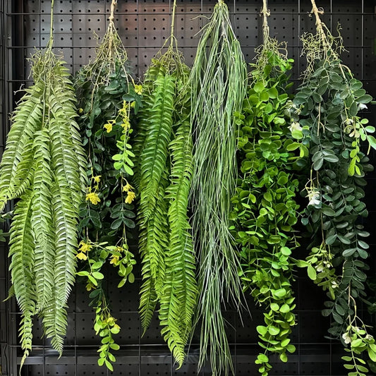 Artificial Hanging Green Vine – Plastic Rattan Plant for Home, Garden & Event Decoration