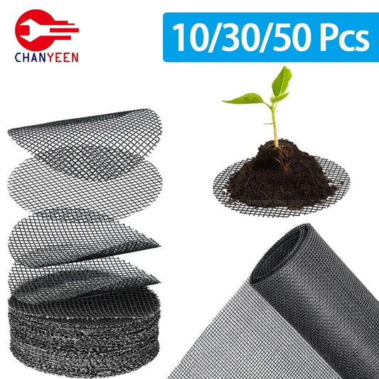 Round Pot Drainage Mesh Pads – Prevent Soil Loss in Plant Pots