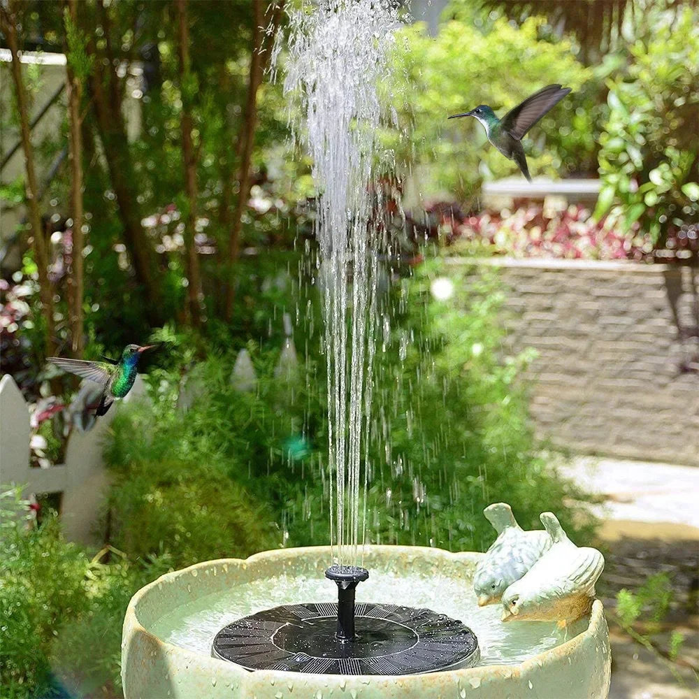 Solar Water Fountain – Mini Solar Powered Pump for Pools, Ponds, Bird Baths & Garden Decor