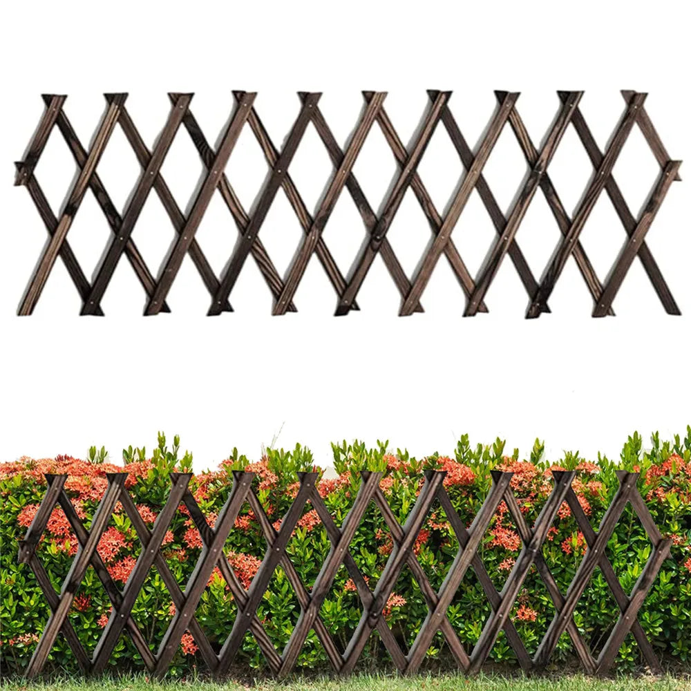 Expandable Wooden Garden Trellis – 200×30cm Climbing Plant Support