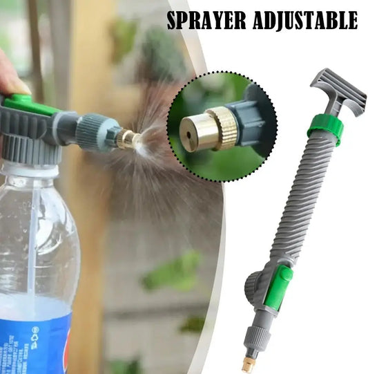 Adjustable Bottle Sprayer Nozzle – Manual Pressure Watering Tool