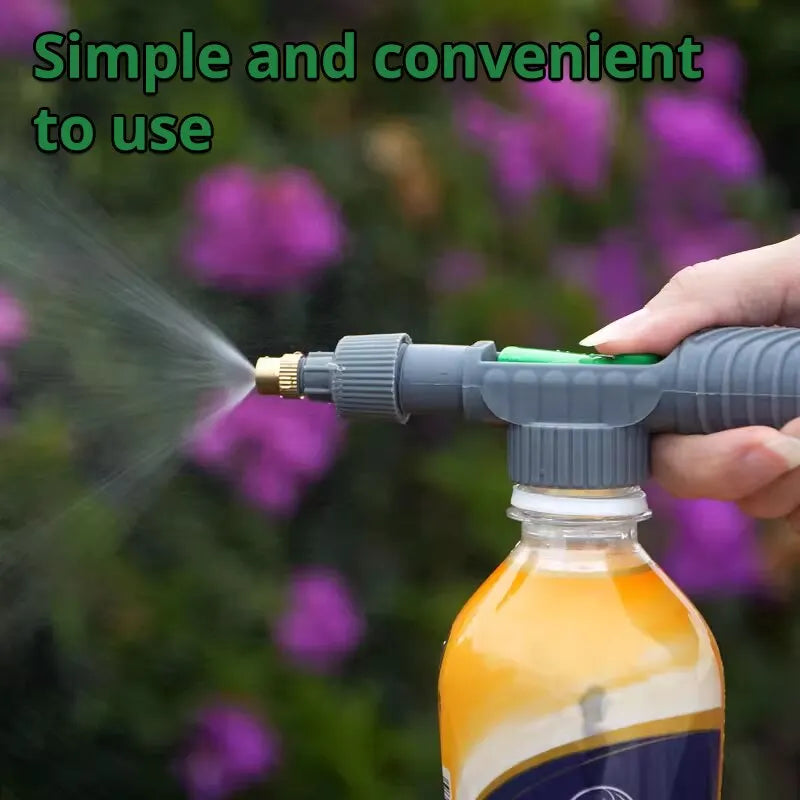Adjustable Bottle Spray Nozzle – Pressure Watering Can Attachment