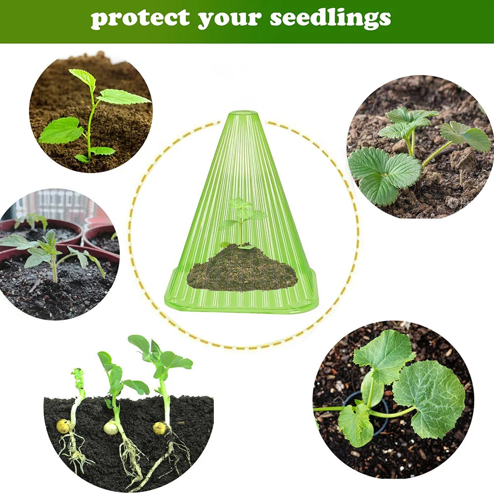 5pcs Reusable Square Plant Growth Tents – Anti-Bird & Frost Covers