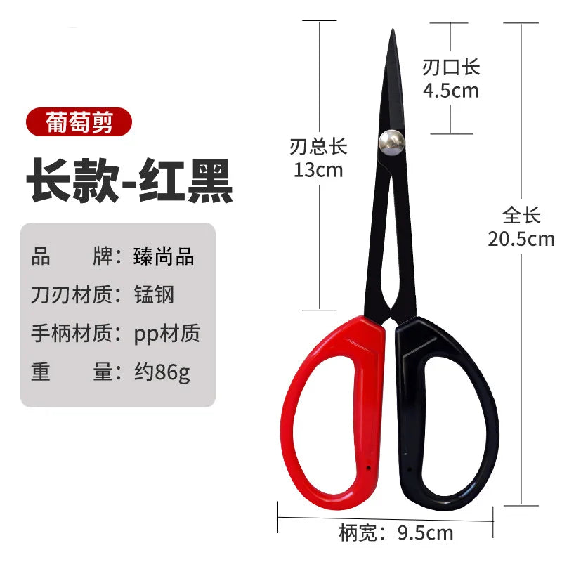 Stainless Steel Grape Pruning Scissors – Long Tip Garden Shears