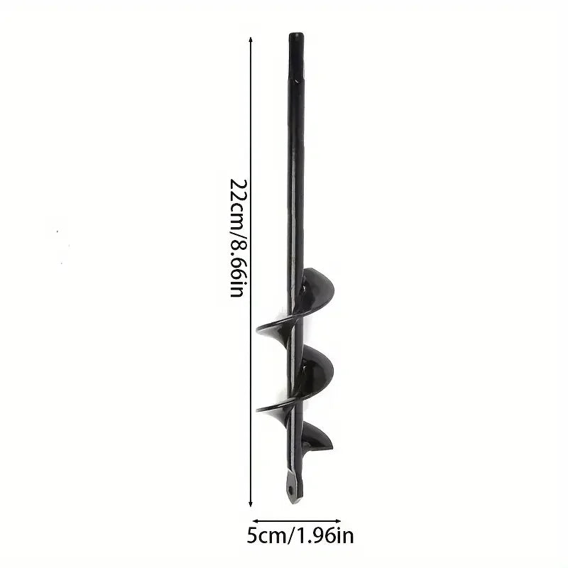 Garden Soil Auger Drill Bit – Handheld Earth Digging Tool for Planting