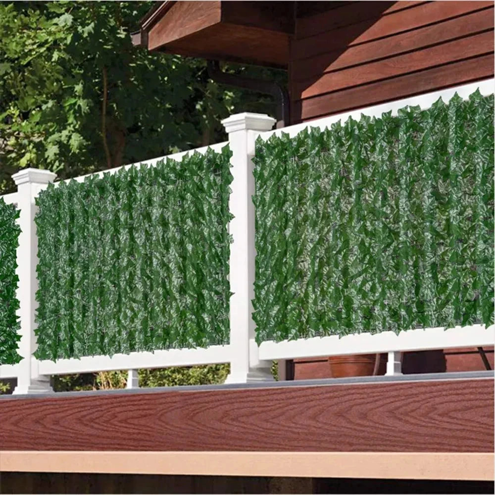 Artificial Ivy Privacy Fence – 50x200cm/1x3m Faux Leaf Screen Outdoor