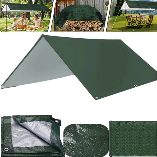 Waterproof Camping Tarp – 5x4m, 4x3m, 3x3m Outdoor Sun Shelter