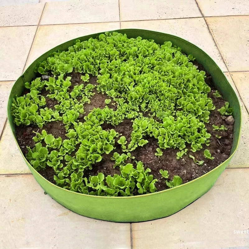 Large Circular Felt Grow Bag – Fabric Raised Bed for Vegetables & Herbs