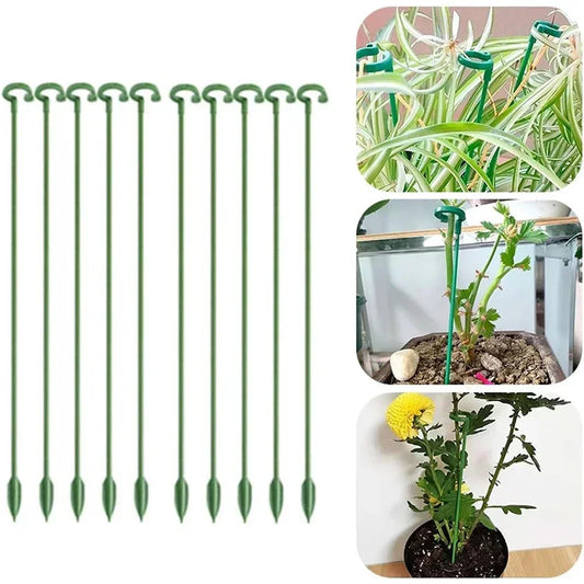 5/10PCS Plant Support Stakes – Orchid & Flower Fixing Rods (17–58cm)