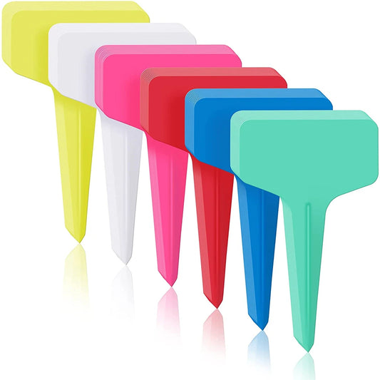 10CM T-Shape Plant Labels with Pen – 30Pcs Waterproof Garden Nursery Markers