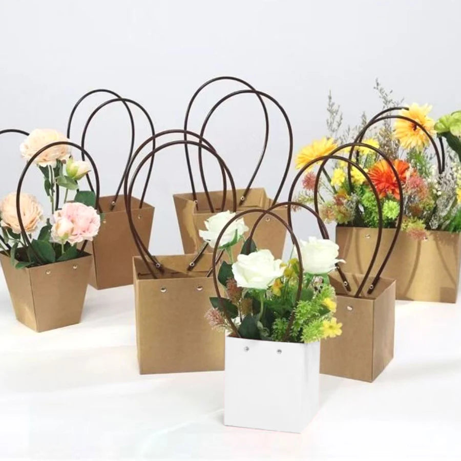 5–20pcs Kraft Paper Plant Boxes – Foldable Hanging Pots 6cm
