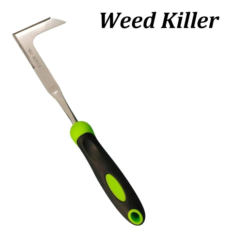 Stainless Steel L-Shaped Weeding Tool Set – Manual Garden Root Remover
